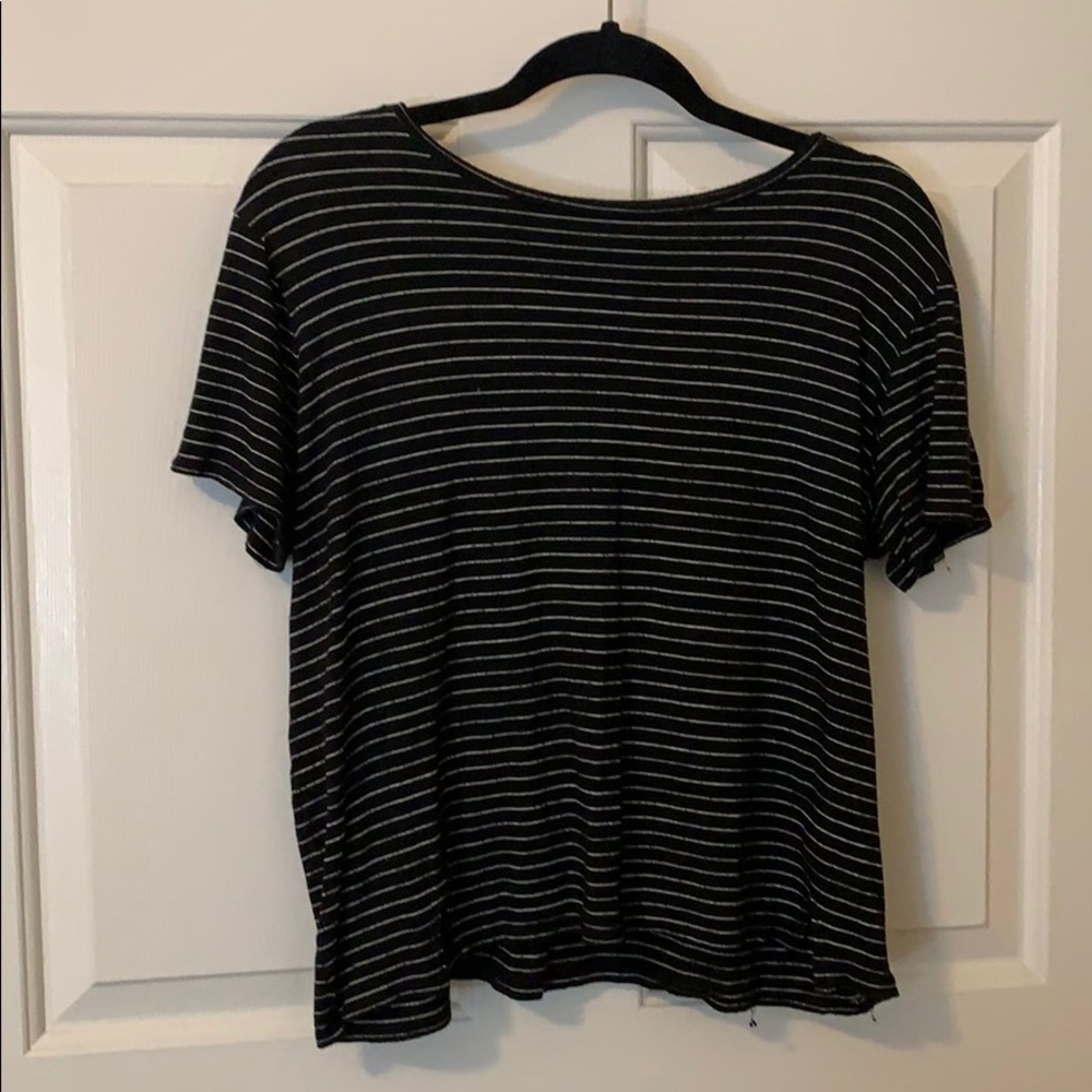 Striped Crop Tee